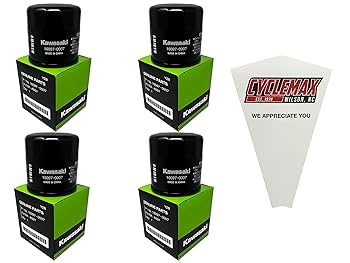 Amazon.com: Cyclemax Four Pack compatible with Kawasaki Oil