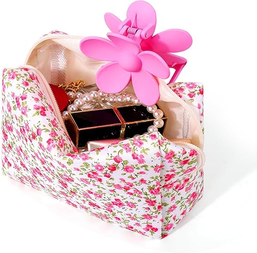 Miniatura 9 de BUSOHA 4 bolsas pequeñas de maquillaje para bolso, mini bolsas de cosméticos portátiles para mujeres, monedero, lápiz labial, accesorios cosméticos,