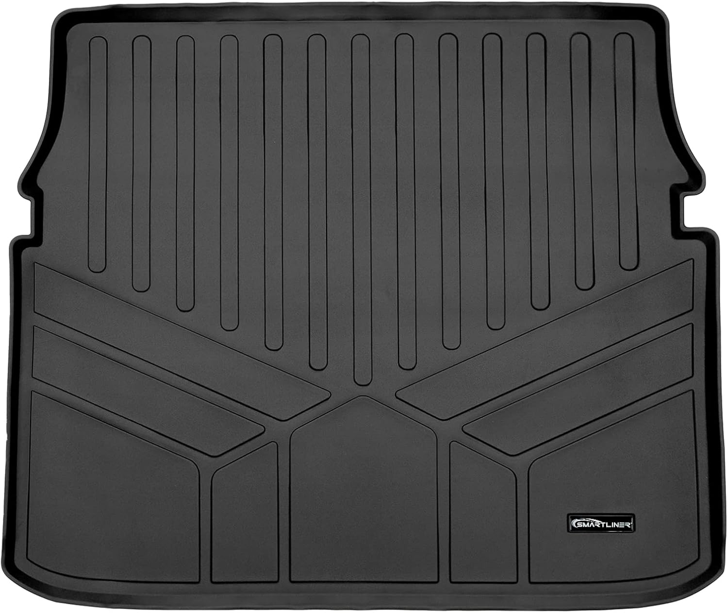 SMARTLINER All Weather Custom Fit Cargo Trunk Liner Floor Mat Behind 3rd Row Black Compatible with 2018-2025 Honda Odyssey