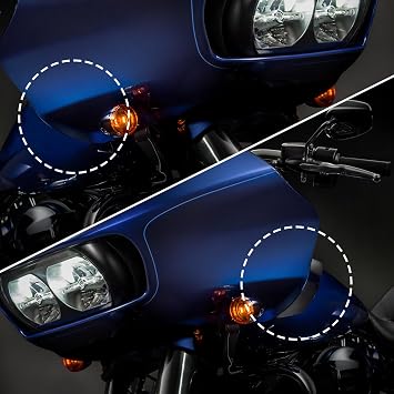 Smoke Wide Wind Deflector for Touring,Side Wind Windshield Fairing Air Deflectors Compatible with Harley 2015-2021 Touring Road Glide Special FLTRXS FLTRX CVO Ultra FLTRUSE Ultra FLTRU Limited