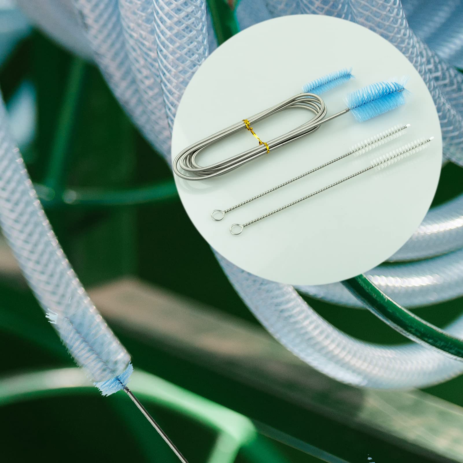 LAMXD Set 3 Spazzole Per Pulizia Filtri Acquario - Kit Completo Con Spazzola Flessibile Da 155cm - Foto 8