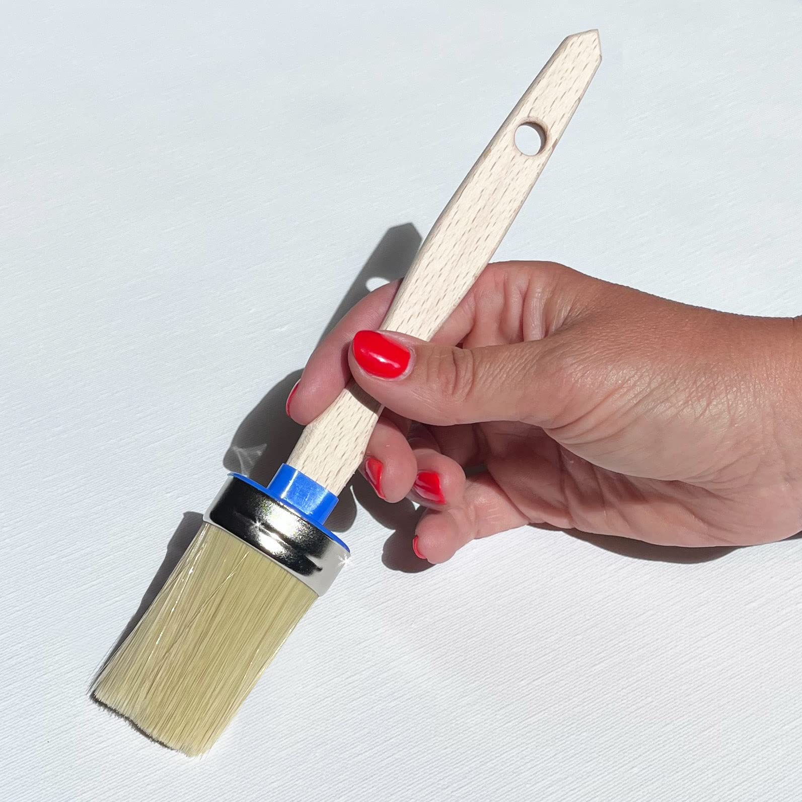 Dovetails Vintage Small Chalk Paint Brush - Great for Painting Furniture - Synthetic Bristles