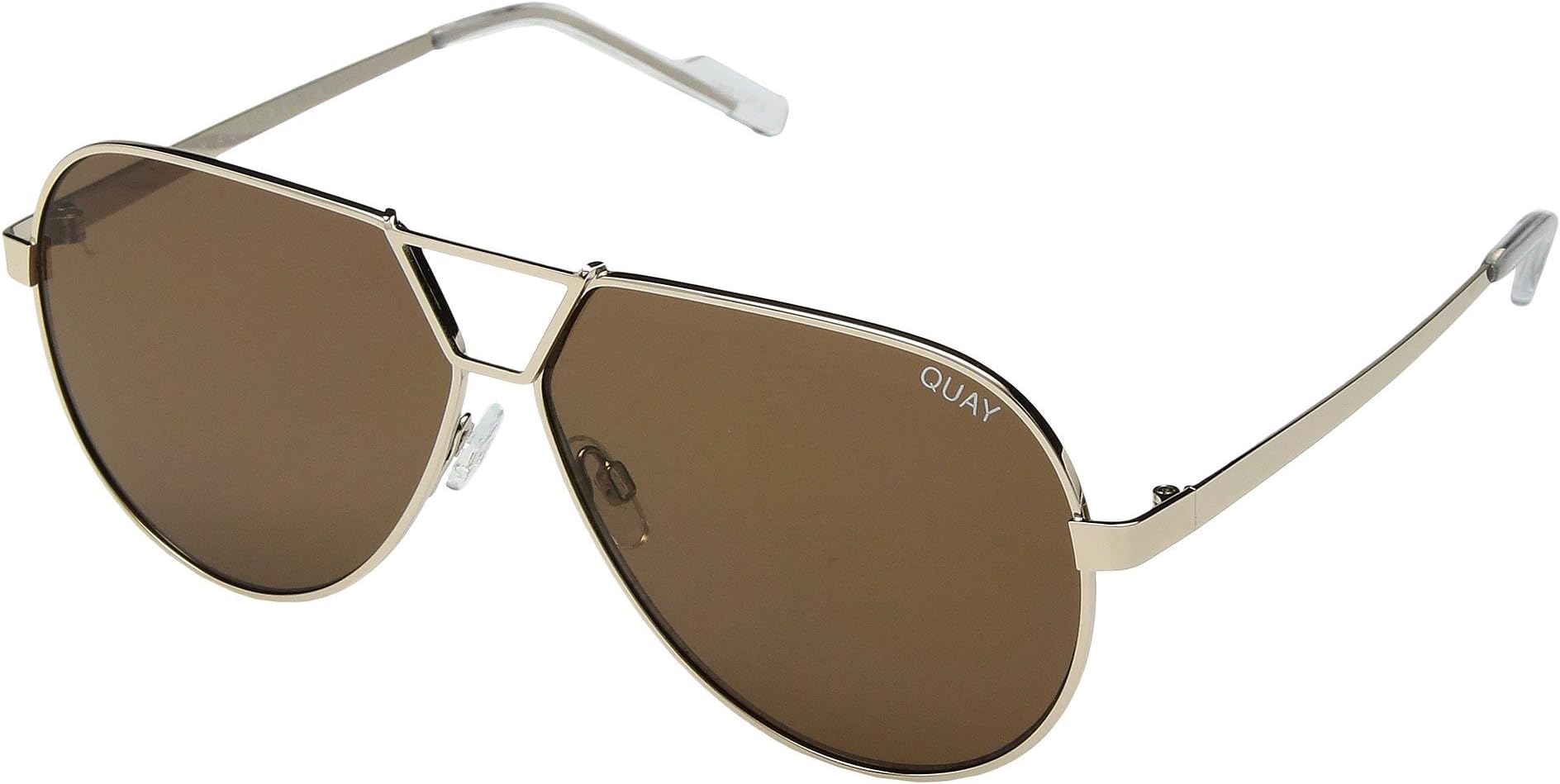 Quay Australia Sunglasses Quay Australia Super Nova Sunglasses in Gld/Brn