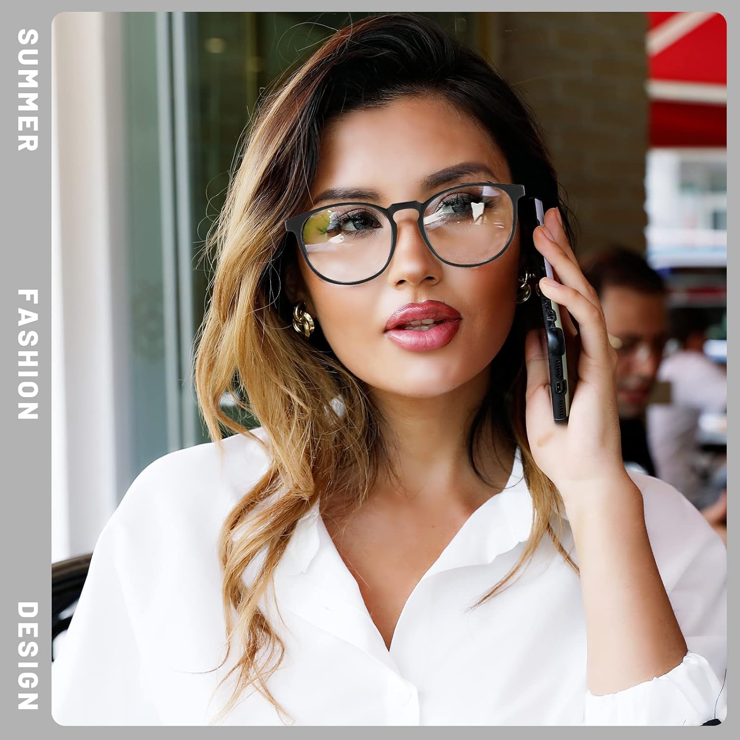 Przene 3 Pack Blue Light Blocking Glasses Women/Men,Retro Round Computer Glasses Anti Eye Strain/UV/Glare, Gaming Glasses. (Black/Crystal/Pink) - Image 6