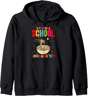 National School Lunch Week Cereal Lunch Program Zip Hoodie