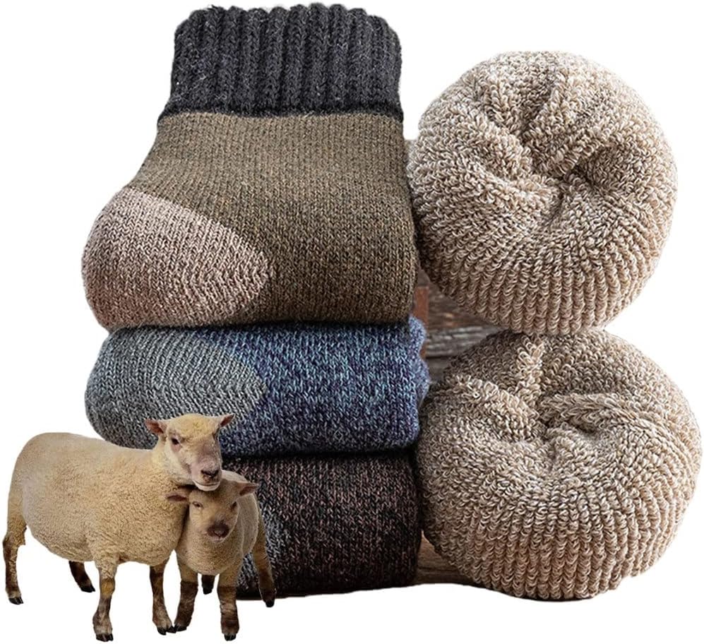 5 Pairs/Lot Winter Thicken Socks Men's Towel Keep Warm Sock Cotton For Male Thermal 38-45