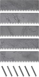 Edge Right - Hammer-in Landscape Edging - 48-inch Strips - 14-inch Depth 1/4-inch Rounded top COR-Ten Steel (5 Pack)