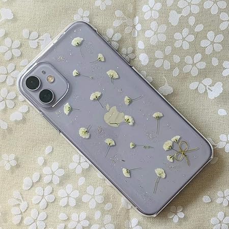 Amazon 自分で選べる ほぼ全機種対応スマホケース 小さなかすみ草の押し花スマホケース 透明 押し花 レジン カスミソウ Xperia 5 Ii So 52a Sog02 ケース カバー 通販
