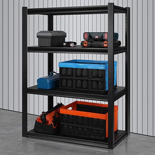 PACHIRA E-Commerce Estantería de garaje de 72 pulgadas, estantes de almacenamiento de metal de 5 niveles, estante de cocina ajustable, estanterías