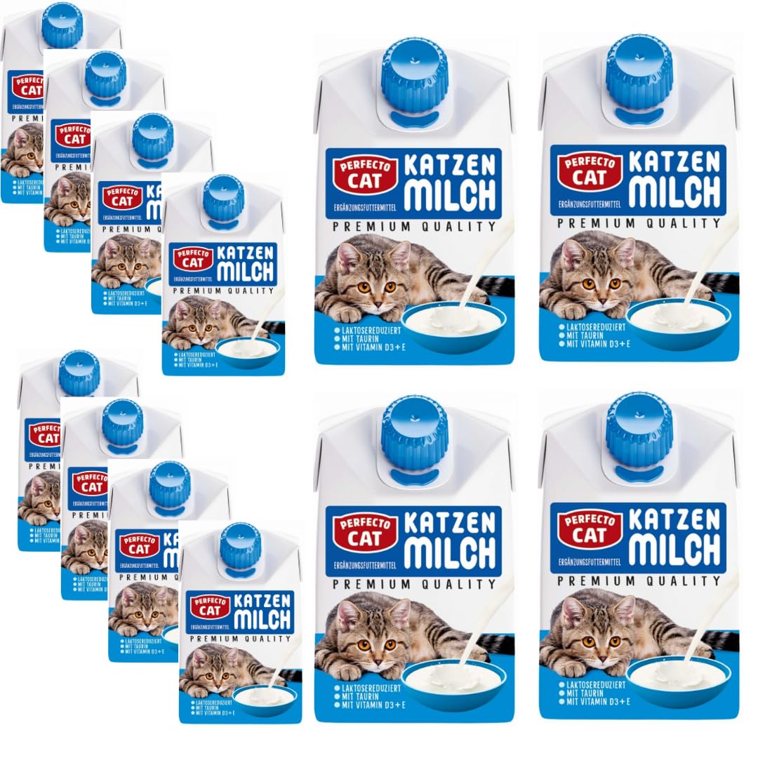 Perfecto Cat Premium Katzenmilch Milch 200 mililiter X 12 STÜCK