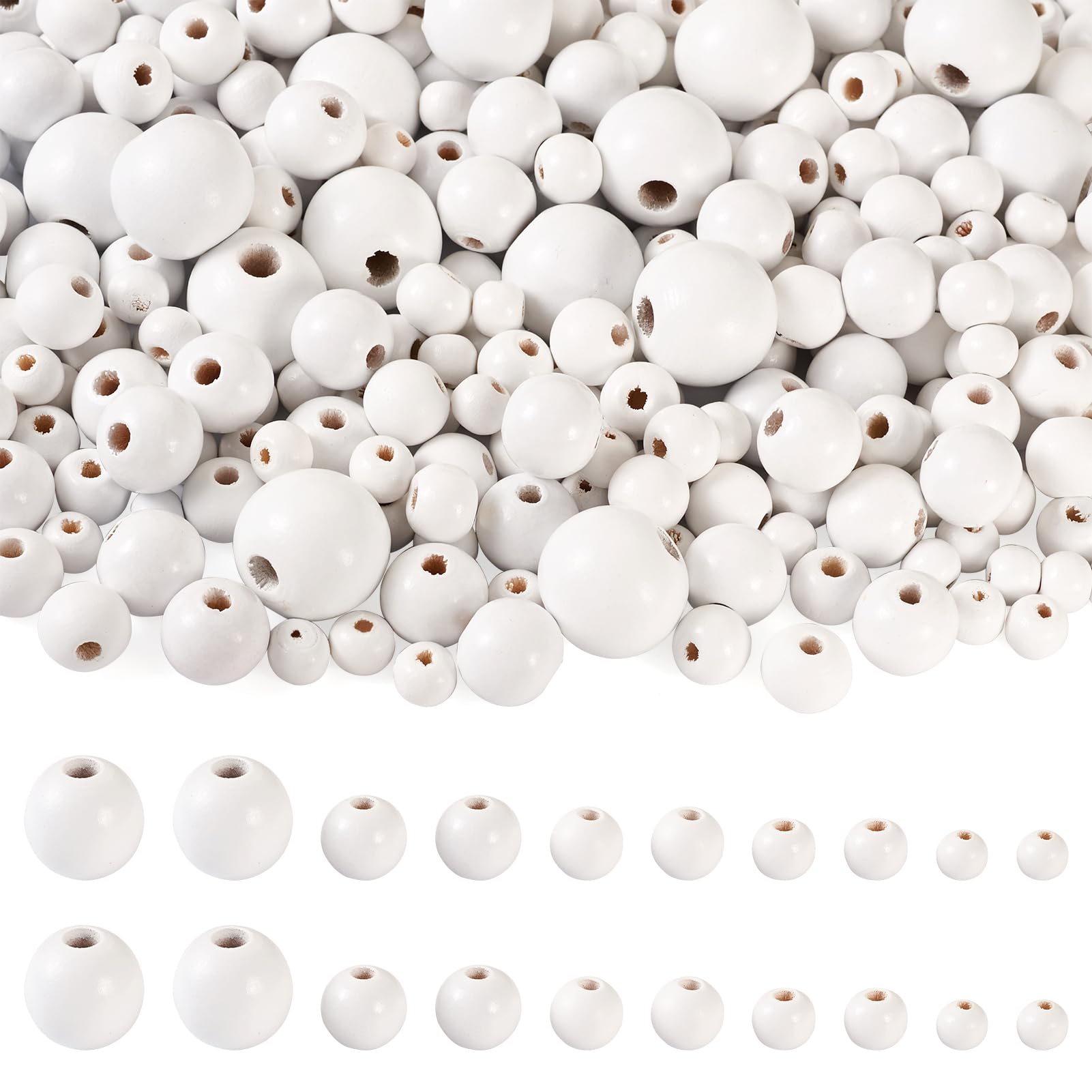 PH PandaHall 200 pz Perline Placcate Oro in Ottone Perline Distanziali