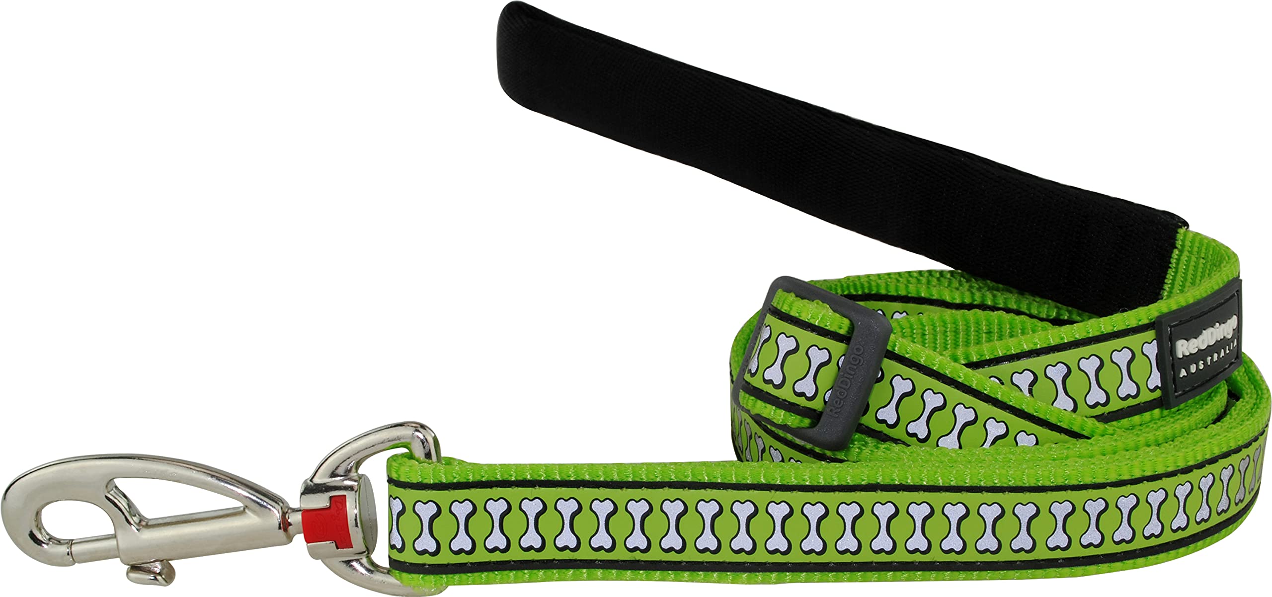 Red Dingo Dog Lead, Reflective Lime Green, 12mm/Small โ image 1
