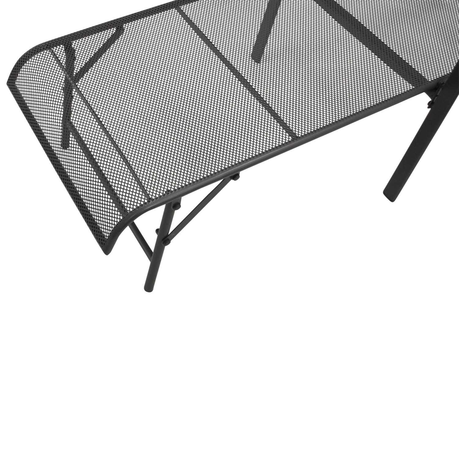 DEGAMO Gartenliege Sonnenliege Classic, Stahlgestell, Liegefläche aus Streckmetall, Farbe anthrazit, Outdoor