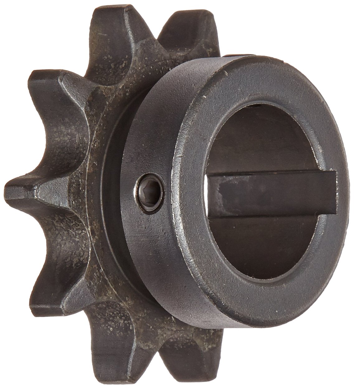 Martin Roller Chain Sprocket, Hardened Teeth, Bored-to-Size, Type B Hub, Single Strand, 50 Chain Size, 0.625" Pitch, 10 Teeth, 1" Bore Dia., 2.299" OD, 1.5625" Hub Dia., 0.343" Width