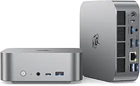 Beelink Mini PC SER9 AMD Ryzen 7 H 255 (8C/16T, até 4,9GHz), 32GB LPDDR5-6400MT/s 1TB PCle4.0 SSD, Radeon 780M Graphics, USB4.0/Triple Display/WiFi6/BT5.2/2.5Gbps LAN Mini computador
