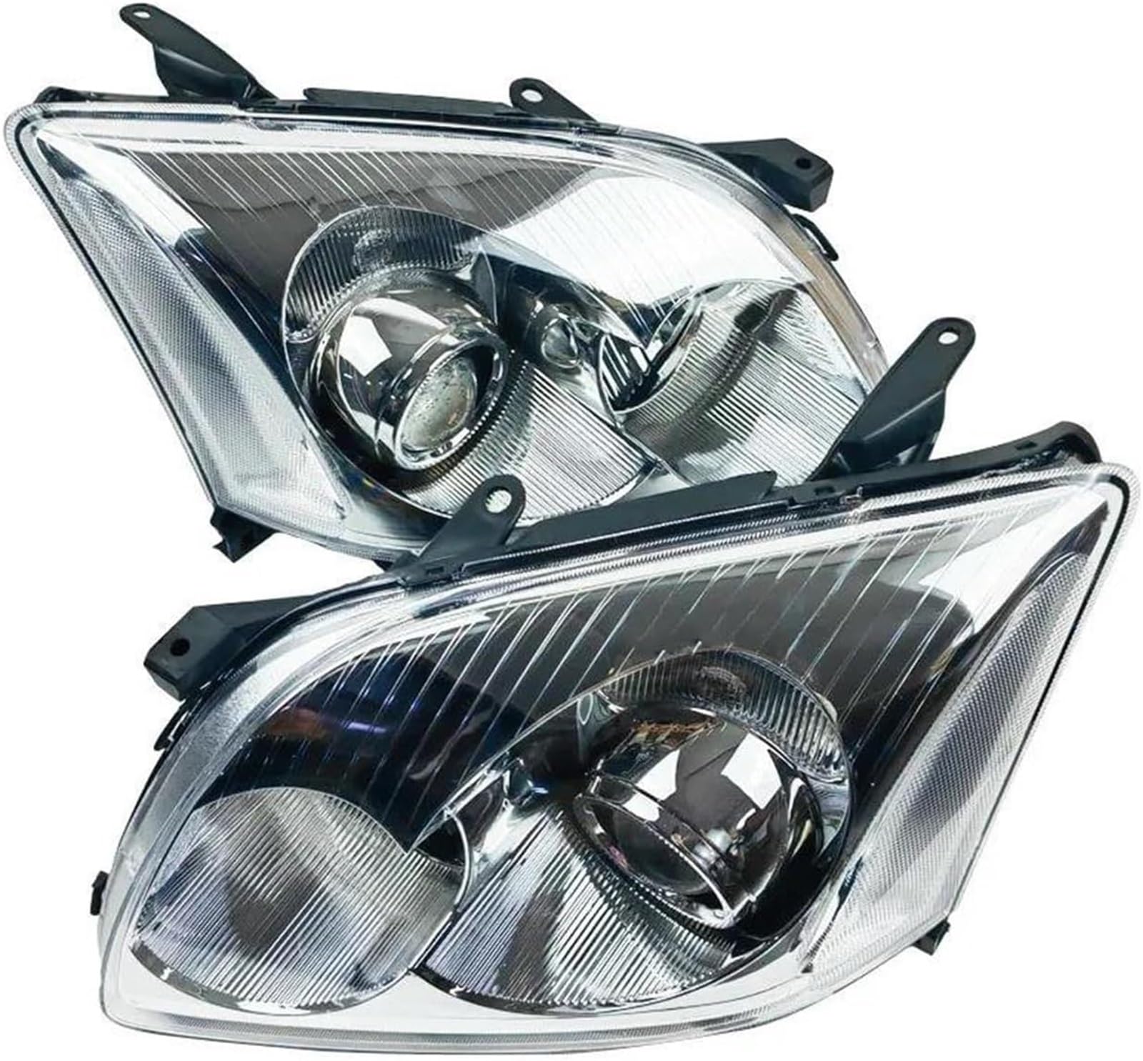 Montaje de faros de coche Faro delantero para coche, 1 par, para Toyota para Avensis 2002-2006, accesorios para