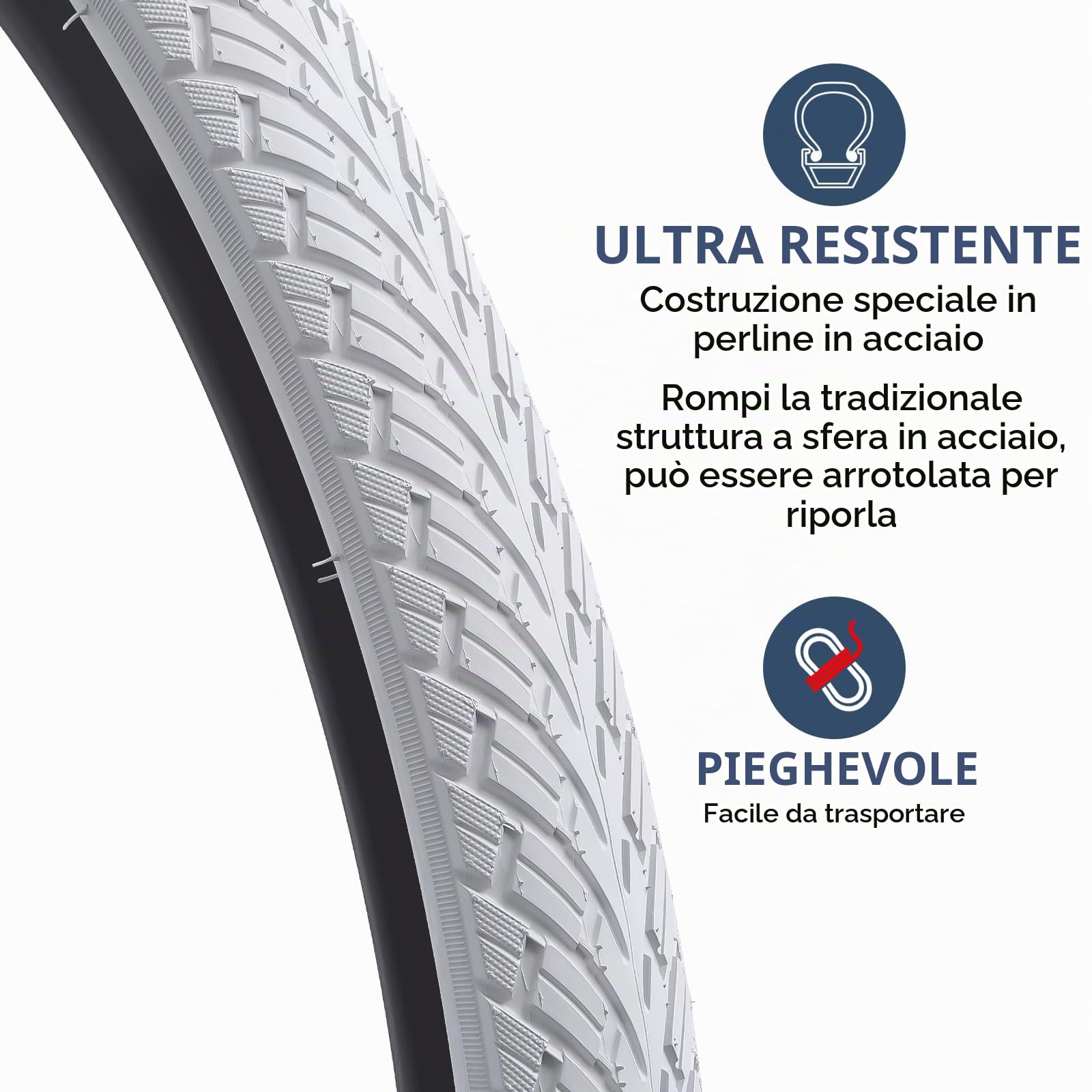 YunSCM 2 pneumatici pieghevoli per bicicletta da 28 pollici, 700 x 38C, rivestimento 40-622, compatibili con 700 x 36C, 700 x 37C, 700 x 38C, 700 x 39C, 700 x 40C, pneumatici per città/strada