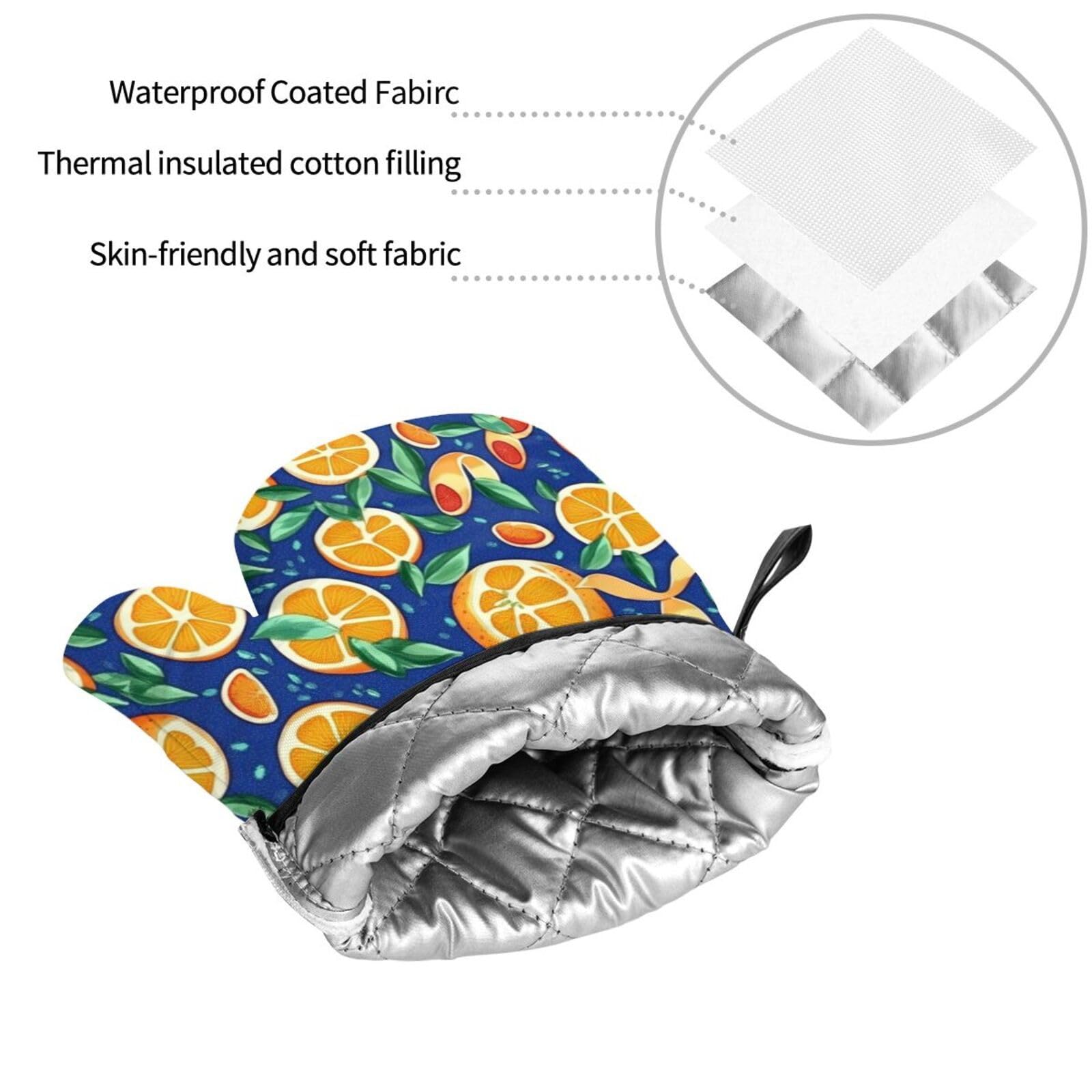 Guantes de Barbacoa Manoplas de Cocina Agarraderas Bolsillo Agarre Flexible