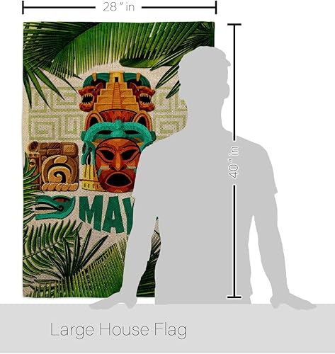 Miniatura 2 de Ornament Collection Maya House Flag Pack Regional Mexico United Mexican States Country Particular Area Support Our Troops Decoration Banner Small