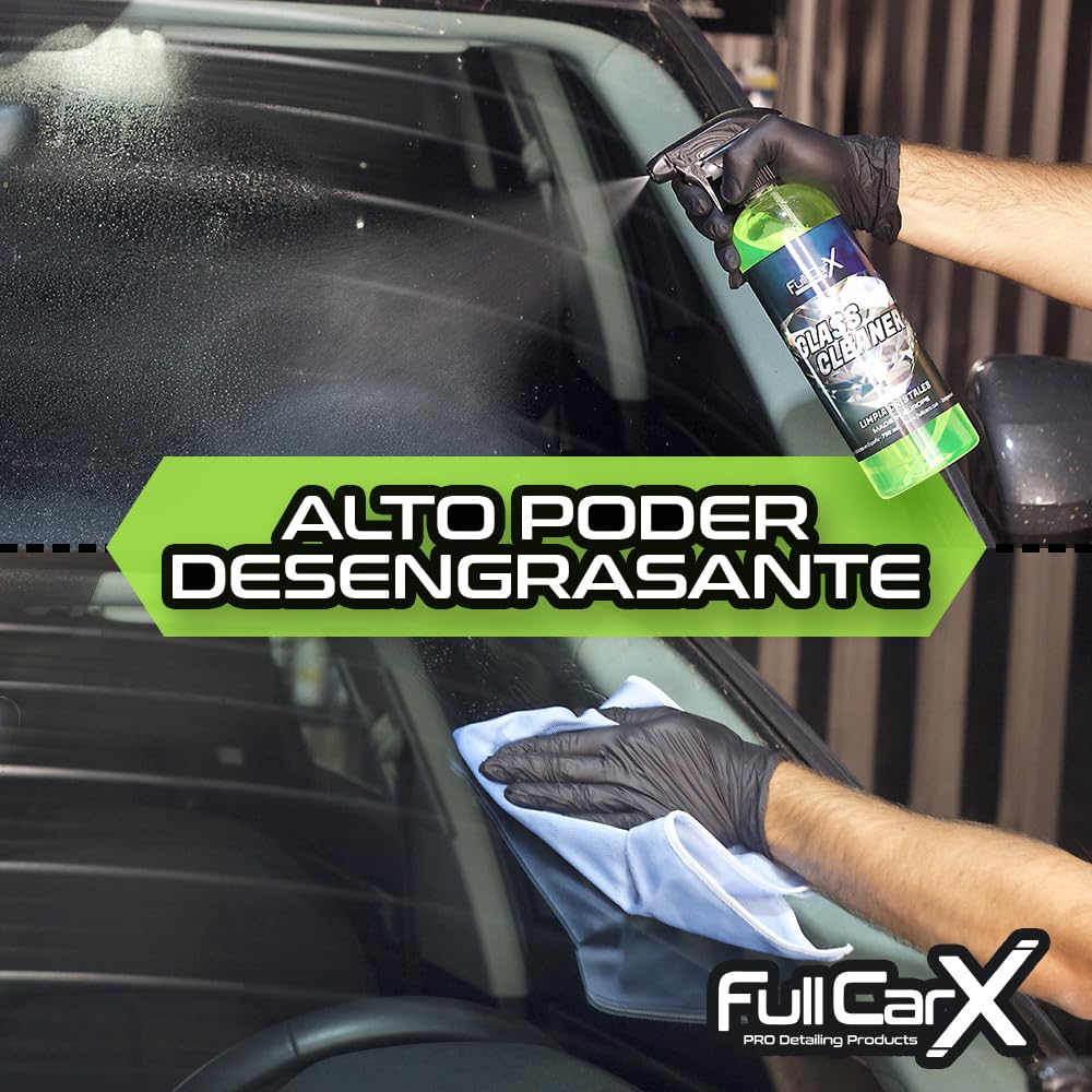 FULLCARX Glass Cleaner środek do czyszczenia szyb samochodowych, 5 l, wysoka moc odtłuszczania, szybkie schnięcie, długotrwały połysk, do czyszczenia okien, profesjonalny produkt
