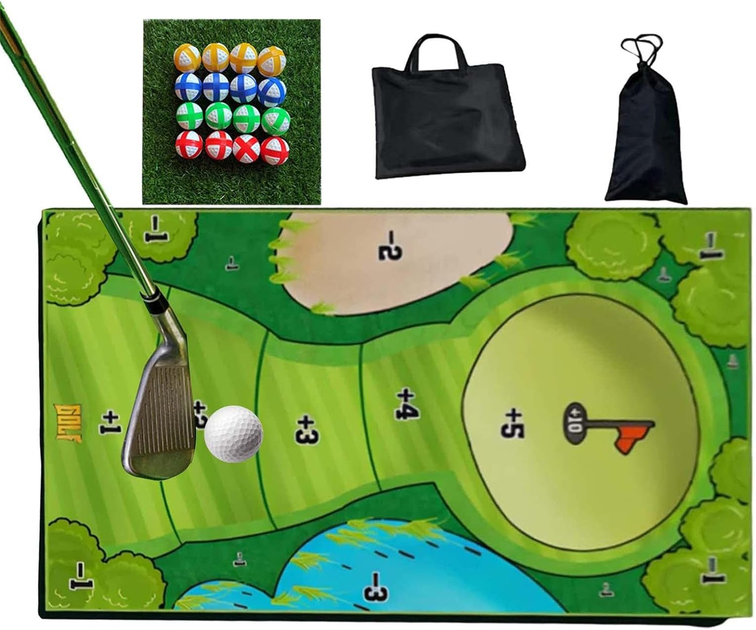 Golf Trainingsmatte für Schwungerkennung Schlägen, Tragbare Golf Impact