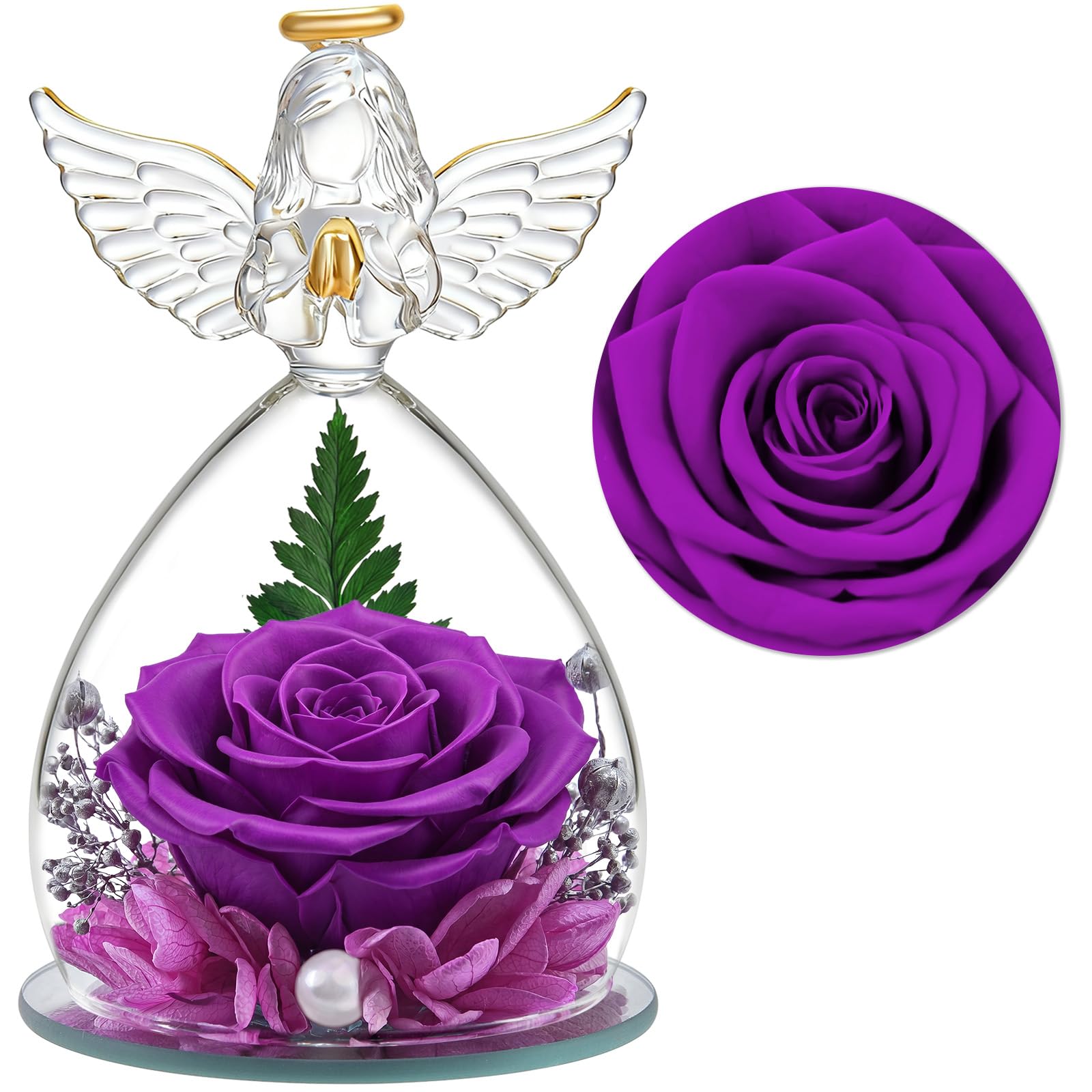 Rose éternelle cadeau femme pour illuminer la décoration de votre salon
