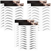 Vista 9 de 6 hojas 4D de cejas de transferencia autoadheribles con apariencia de vello natural, impermeables, preparadas y modeladas con estilo arqueado