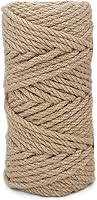 Vista 20 de Leecogo Cuerda de yute de 4.5 mm 30 metros de cuerda natural para manualidades, macramé, bricolaje, postes para gatos, reparación y recuperación