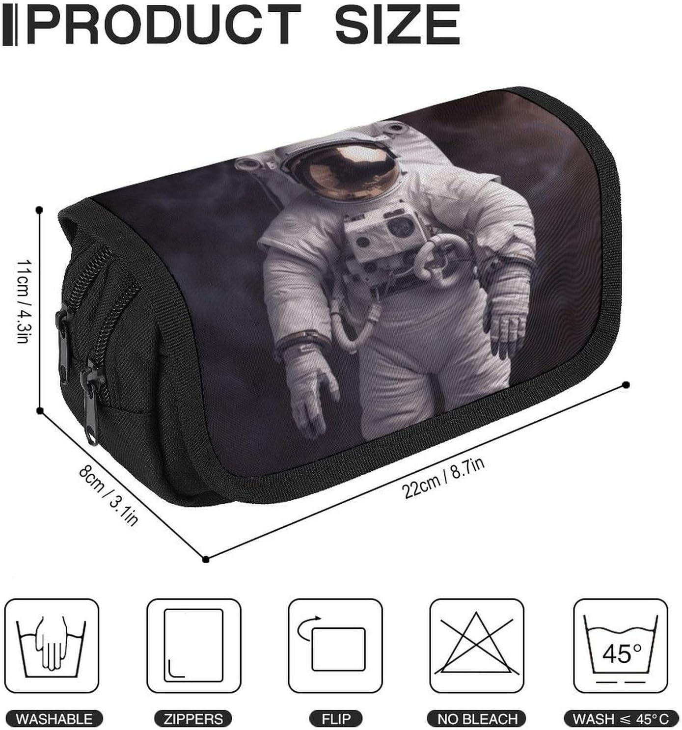 Astronaut Pencil Case Big Capacity Pencil Pouch image 2