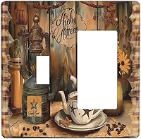 Vista 73 de Placa de pared doble basculante de mármol azul, cubierta decorativa de interruptor de luz de 2 cuadras, moderna acuarela degradada, arte de tinta