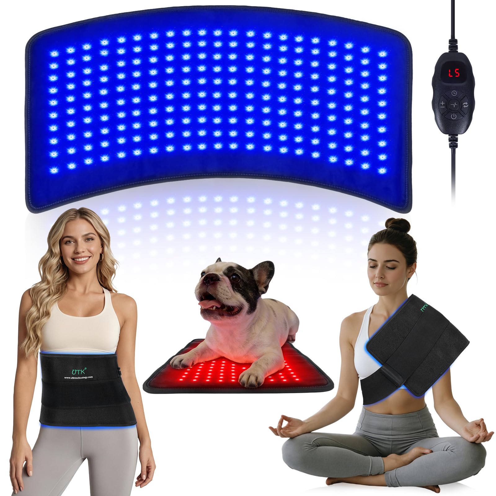 Amazon.com: UTK Blue & Red Light Therapy Mat for Body, 23
