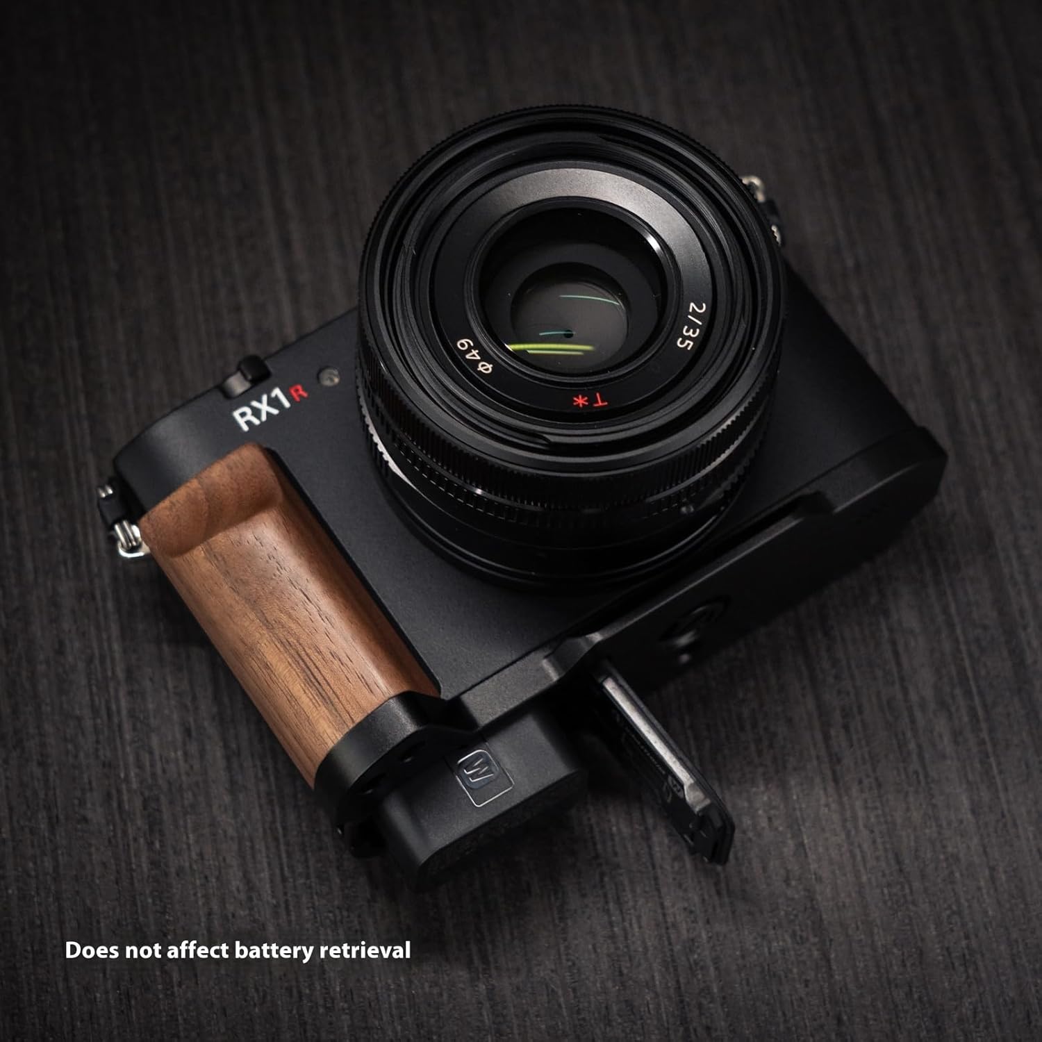 Wood Hand Grip L Plate Aluminum Alloy Base for RX1R3 RX1R III Camera (Ziricote)