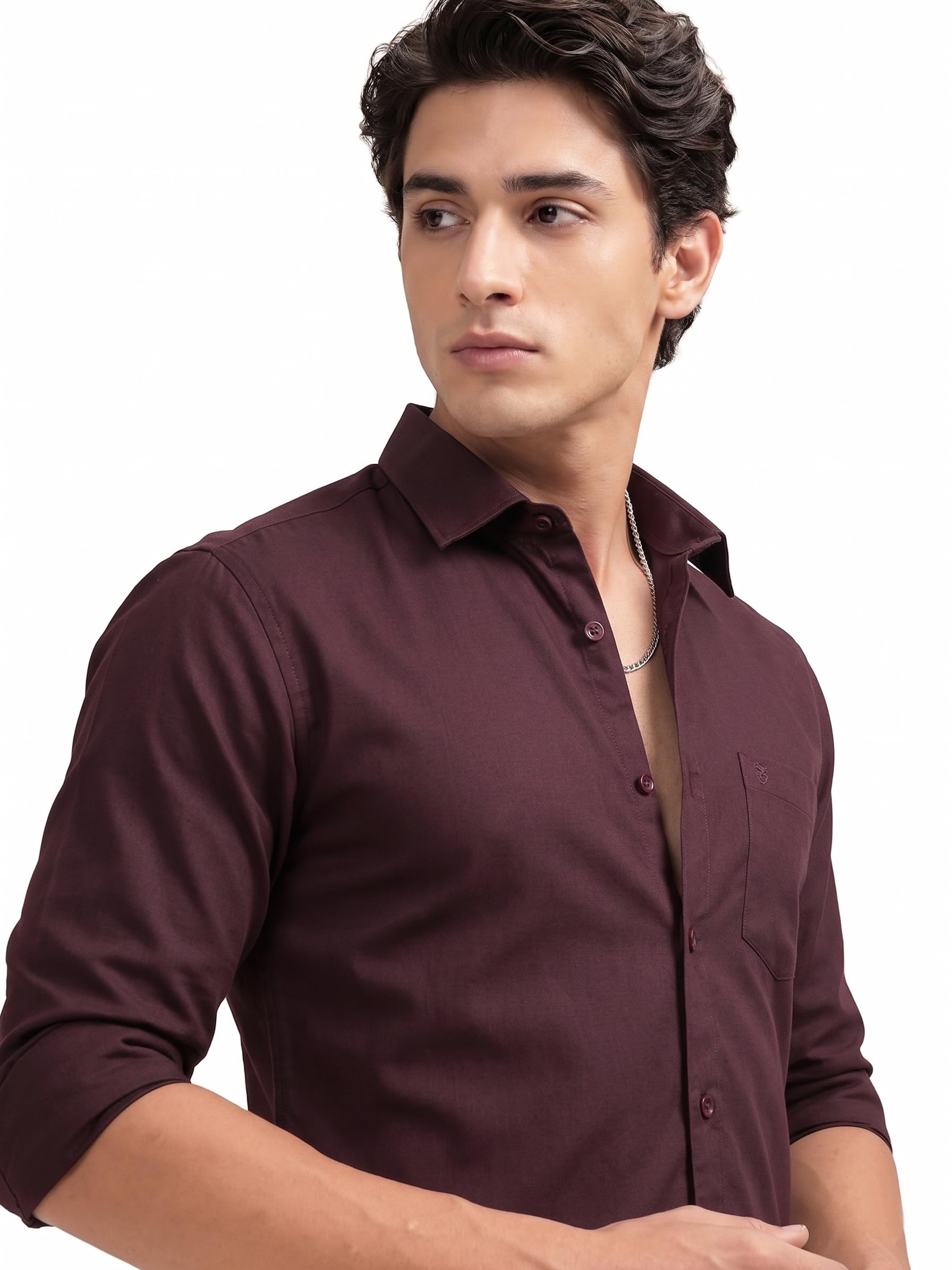 Cozytton Men’s Pure Cotton Solid Stylish Casual & Formal Wear Shirt | Stylish Regular Fit Full Sleeve Comfortable Office Party Trendy Shirt - Multi Color-picture-29