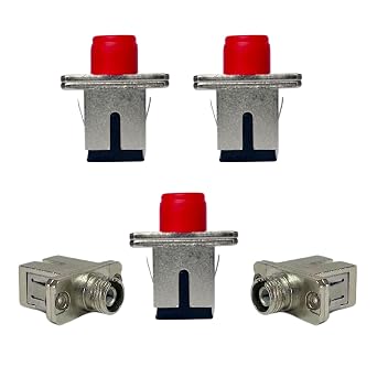 Fiber Optic Adapters - FC to SC Adapter - 5 Pack - Singlemode Simplex - SM SX Fiber Adapters