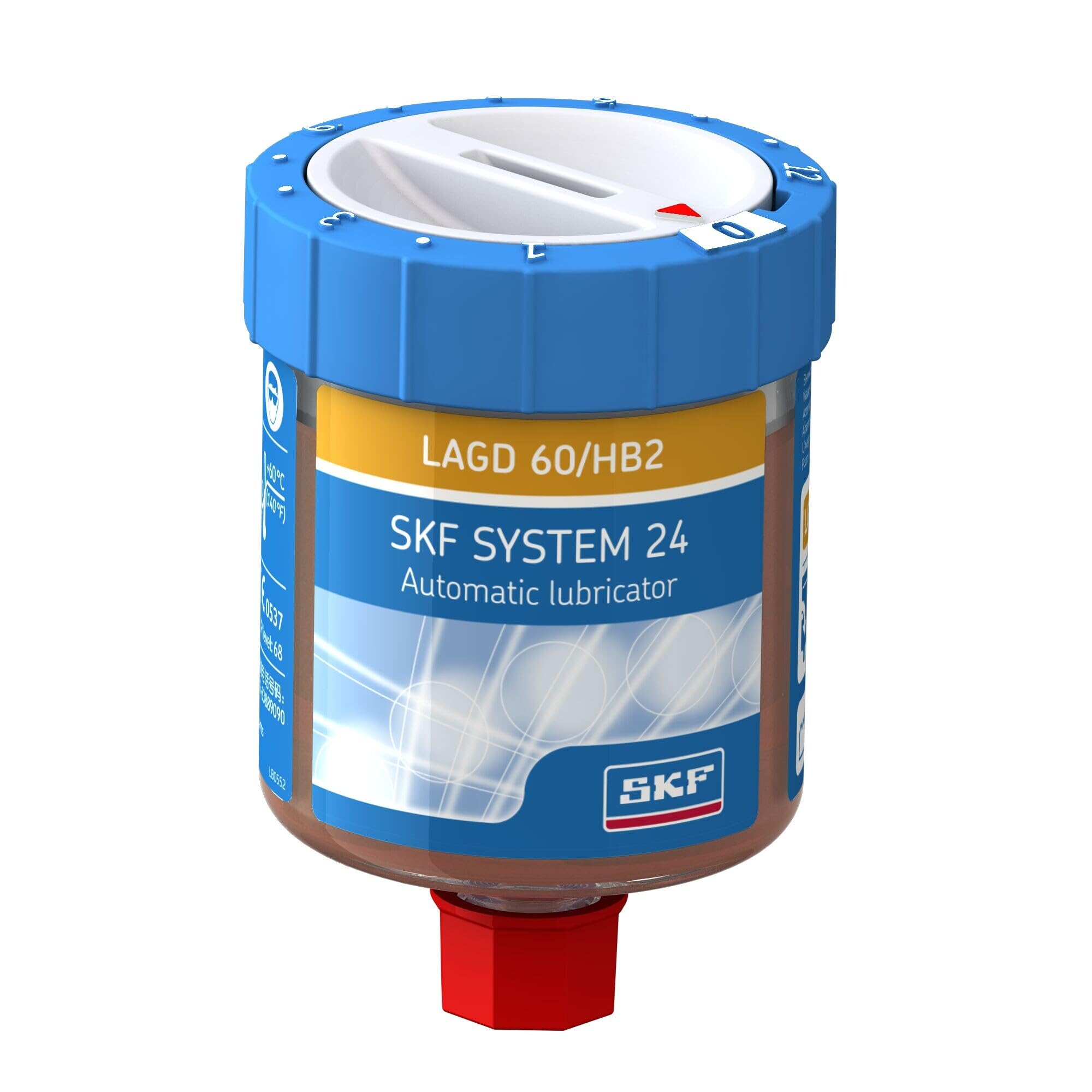 SKF LAGD 60/HB2 Lubrifiant automatique monopoint à gaz avec LGHB 2 60 ml