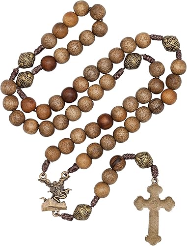 Vista 11 de Intercession Rosario de madera maciza hecho a mano Nuestro Padre Sagrado