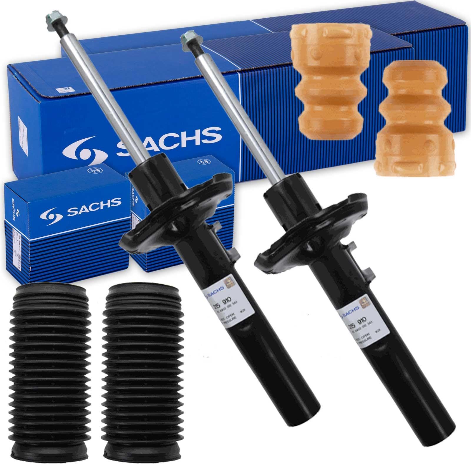 2x Sachs Stoßdämpfer + Protection Kit vorne | 315 910 + 900 347 für Golf 7 Leon Sc Octavia
