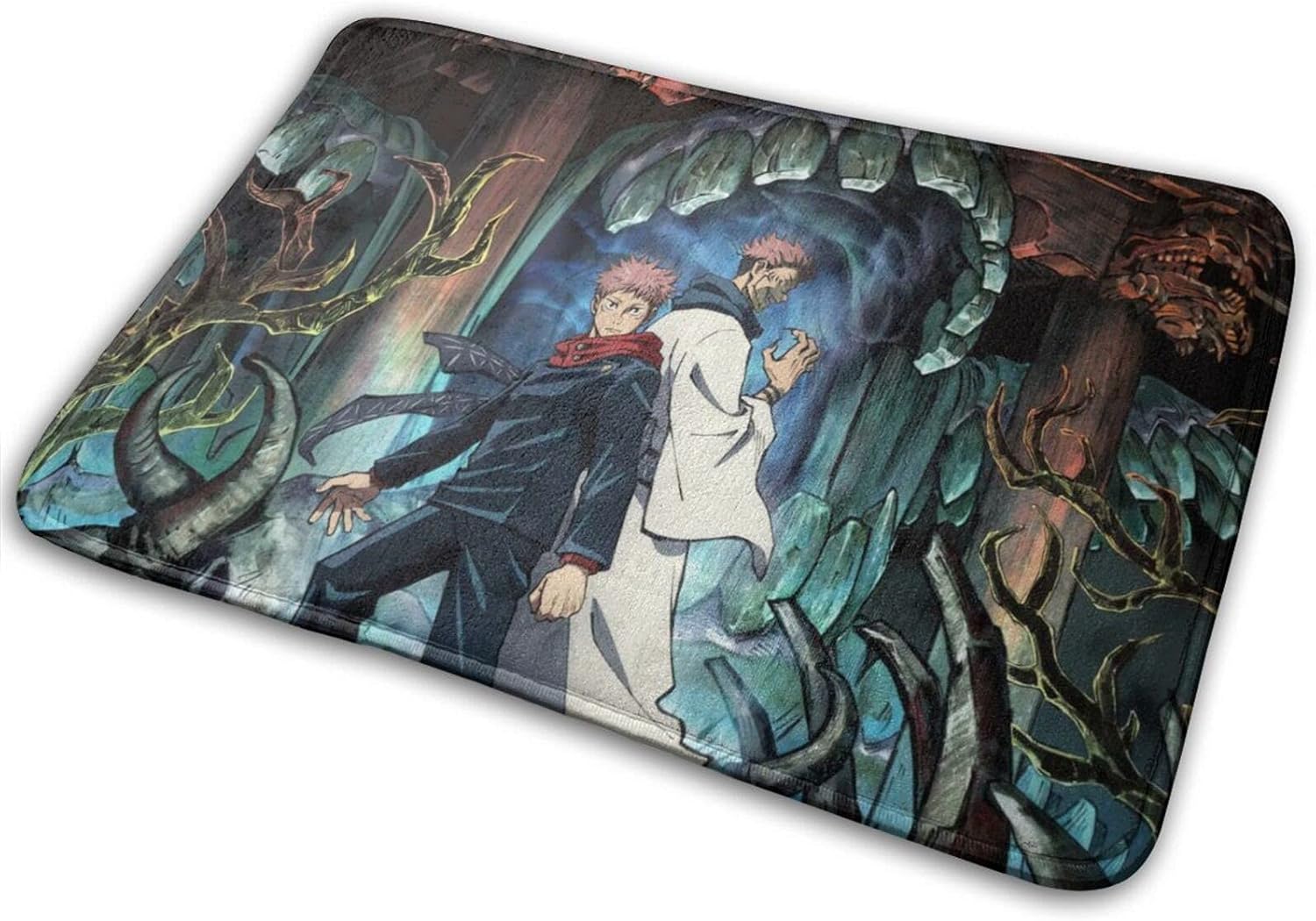 Jujutsu Kaisen Animes Memory Foam Bath Mat Non Slip Ultra