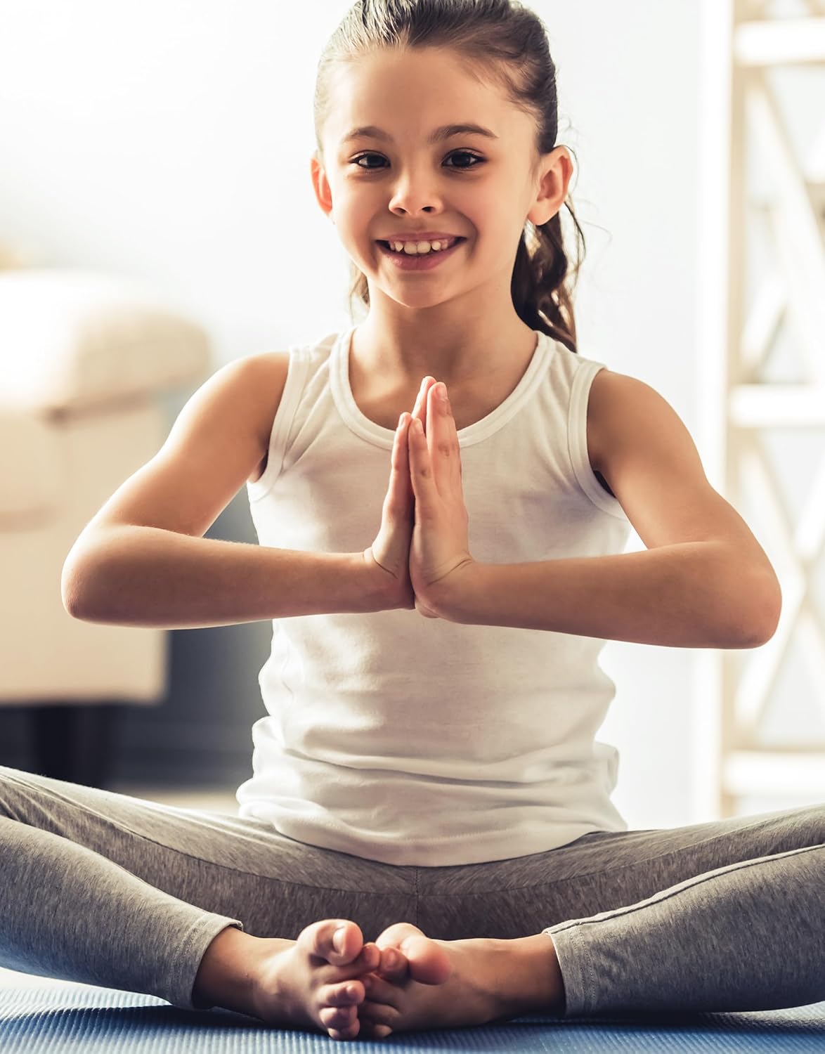 FEQO 5 Pieces Girls Dance Tank Tops Racerback Sleeveless Crop Tops Cotton Tank Tops for Ballet Dancewear Gym - Image 3