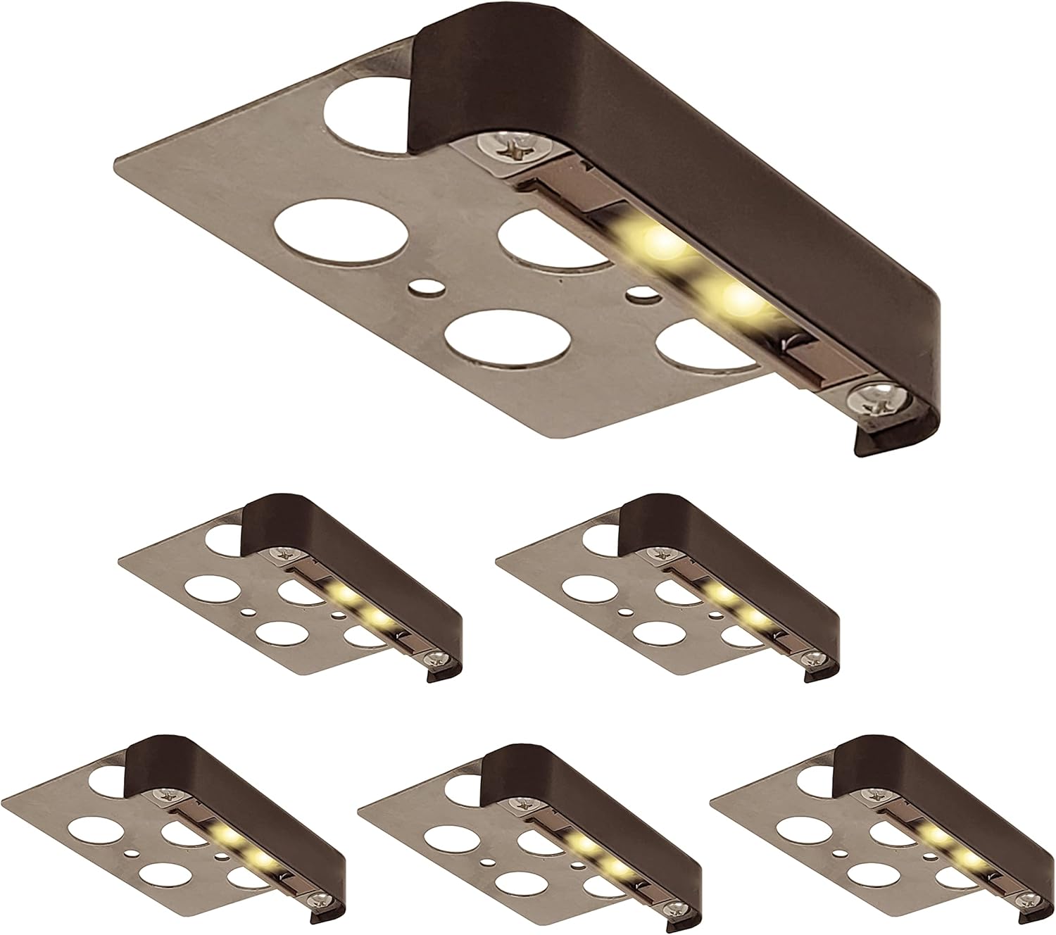 🔥 Cаѕhbасk uр tо 70% 6-Pack LUMENGY 4 Inch 0.5W LED Hardscape Lights, Bronze Finish Outdoor Pavers Step Light, Retaining Wall Ambiance Lighting, IP-67 Waterproof, 12V, 2700K, 40K Hours Lifespan