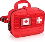 LIVANS Pochette médicale tactique Molle de taille améliorée, Pochette de premiers soins Grande capacité IFAK Moule de poche EMT Pouch Détachable Quick Release Pouch avec Appui-tête Flag inclus et Cross Patch