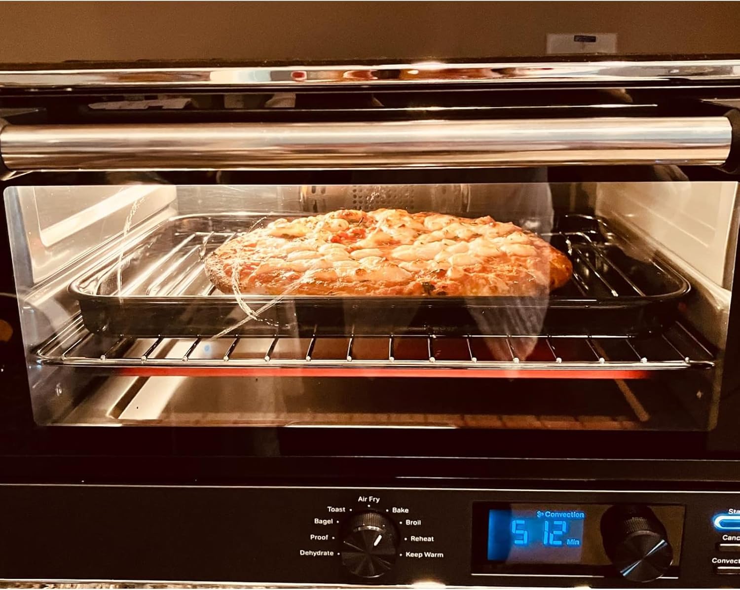 Allstare 304 Stainless Steel KCO124BM Oven Rack replacement Parts for KitchenAid Digital Air Fry Countertop Oven Accessories 14.1" x 12" KitchenAid Cooking Rack Toaster Oven Baking Wire Rack 1 Pack