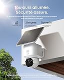 eufy Security SoloCam E42, caméra Solaire 4K sans Fil pour Dehors, Suivi IA, Stroboscope,Camera Surveillance WiFi, Reconnaissance faciale,Stockage Local Jusqu’à 14 TB - 5