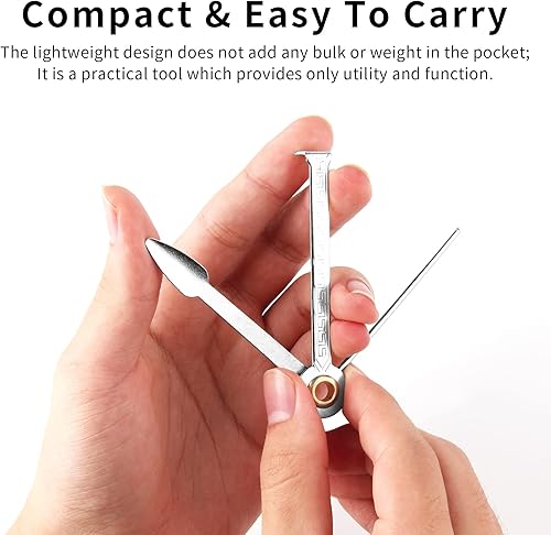 Miniatura 5 de 5 piezas de acero inoxidable 3 en 1 escariadores de pipa de tabaco para fumar herramienta de limpieza para pipas de agua