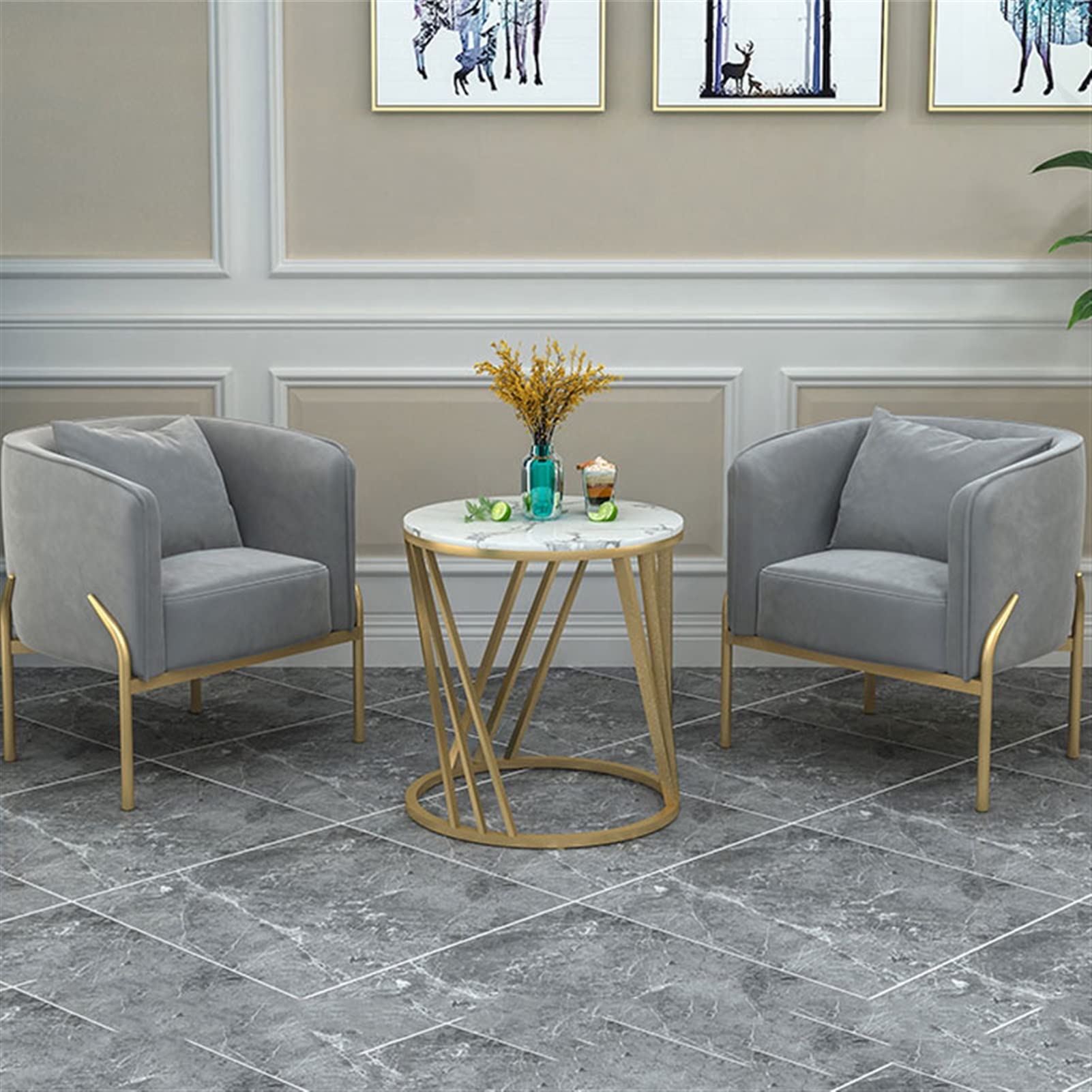 UNNS Fin de Table Table d'appoint de Canapé Mode Light Prestige Table Basse Décorative Table Basse Creative Iron Creative Table Basse Convenant au Salon Chambre à Coucher