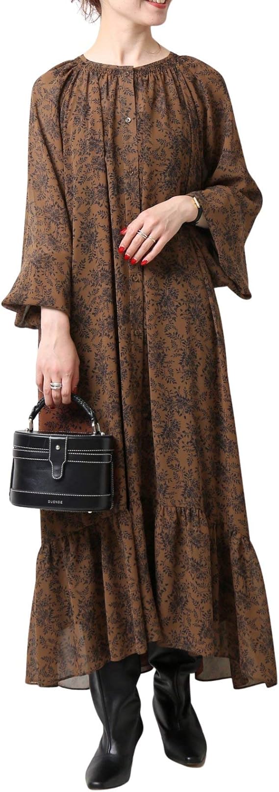 激安ブランド Spick Span Wallpaper Flower ギャザーワンピース 宅送 Villa Saintantoine Com