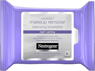 Neutrogena Makeup Remover Cleansing Towelettes Night Calming, 25 Count, 3pk