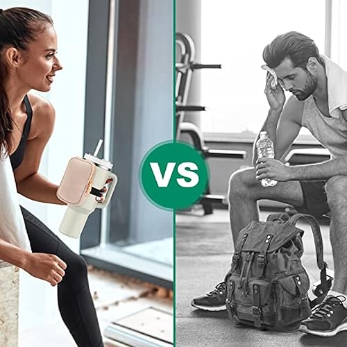 Miniatura 6 de WDMJxar Bolsa para botella de agua Stanley Quencher Adventure de 40 onzas y Stanley IceFlow de 20 onzas 30 onzas, bolsa de manga pequeña para