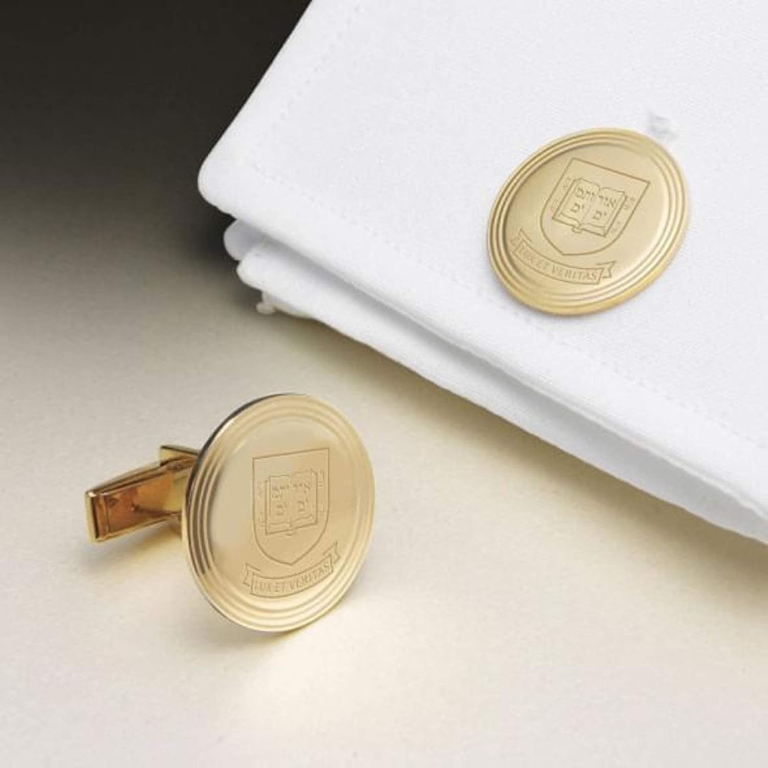 M. LA HART NCAA womens Gold Cufflinks