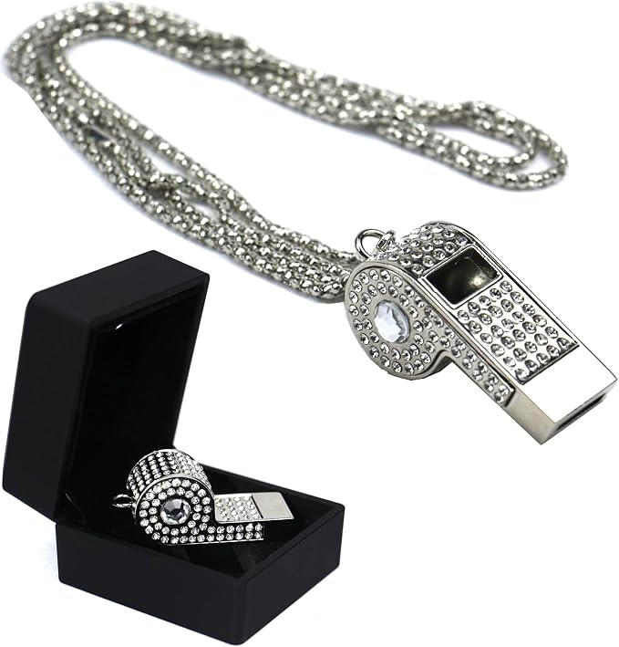 Silbato Bling con Collar de Cristal para Entrenamiento miniatura 6